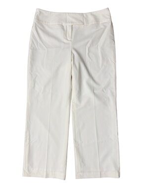 Style & Co Cream Wide Leg Boot Cut Dress Pants